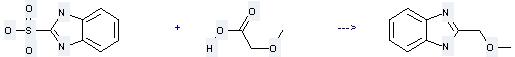 1H-Benzimidazole,2-(methoxymethyl)- can be prepared by 1H-benzoimidazole-2-sulfonic acid and methoxyacetic acid